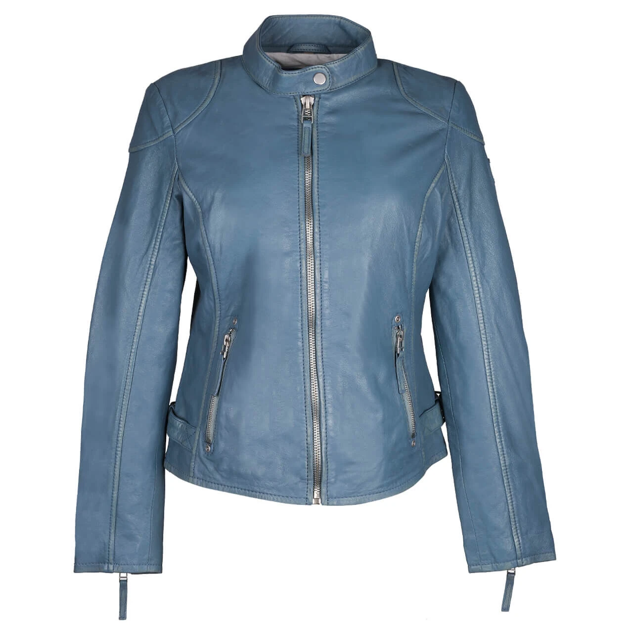 Gipsy (by Mauritius) Damen Lederjacke Faiza Blue 1 Gipsy (by Mauritius) Damen Lederjacke Faiza Blue