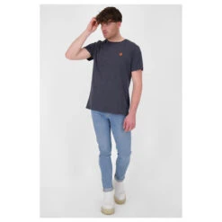 Alife And Kickin Herren T-Shirt Maddox Marine Melange -Modebekleidungs Geschäft alife and kickin maddox t shirt marine melange 5501 model