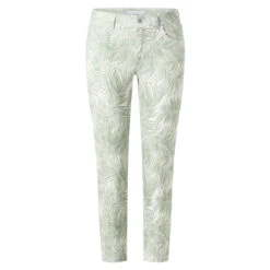 Angels Ornella 7/8 Baumwollhose Jade Green Print -Modebekleidungs Geschäft angels hosen ornella beige muster 5379 ansicht