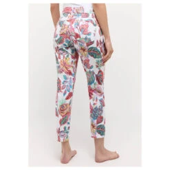 Angels Ornella 7/8 Baumwollhose Raspberry Ice Cream Leaf Print -Modebekleidungs Geschäft angels jeans ornella 7 8 raspberry ice cream 8589 model hinten