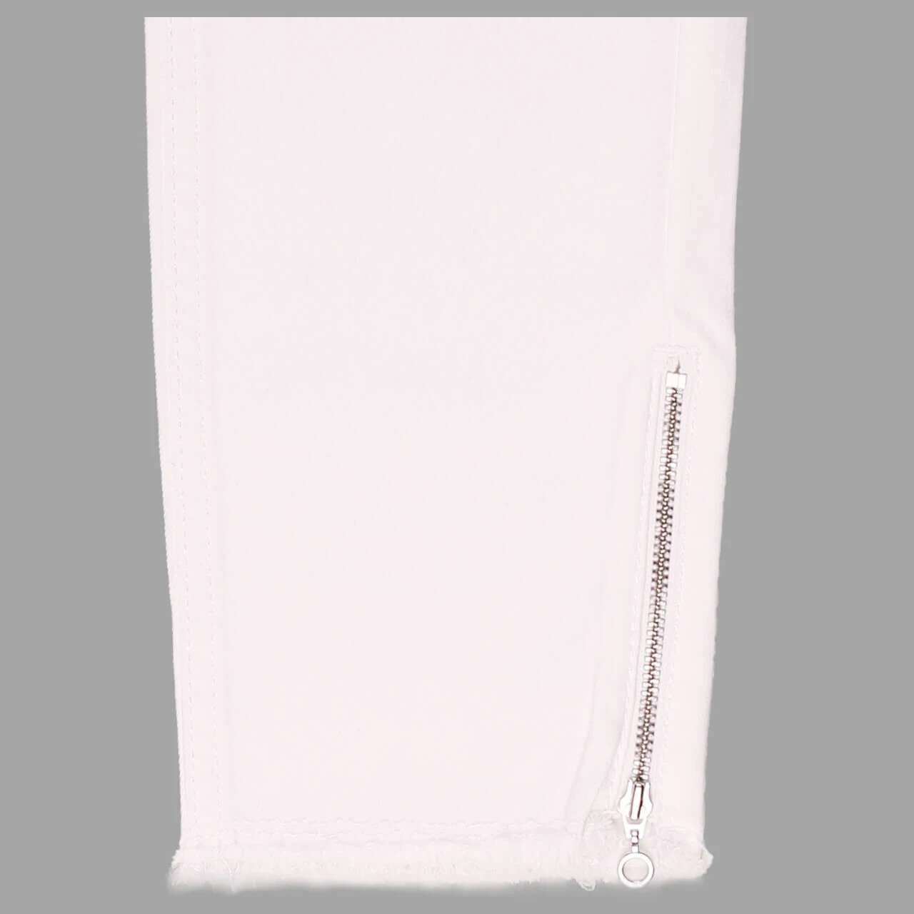 Angels Skinny Ankle Zip Jeans White Fringe 3 Angels Skinny Ankle Zip Jeans White Fringe – Bild 3