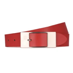 Bernd Götz Damen Softleder Gürtel Red