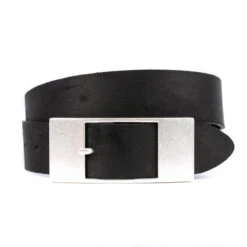 Bernd Götz Damen Velours Ledergürtel Soft Black