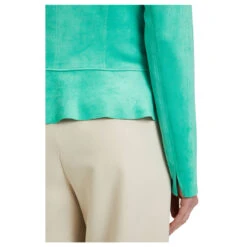Betty Barclay Damen Velours Jacke Ming Green -Modebekleidungs Geschäft betty barclay 1 1 arm blazerjacke kurz gruen 5266 model detail