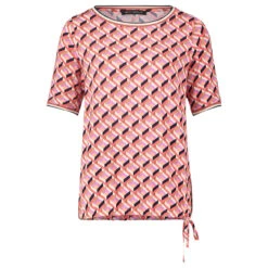 Betty Barclay Damen T-Shirt Coral Red Print