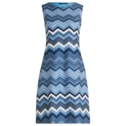 Betty Barclay Damen Trägerkleid Blue Cream Zigzag