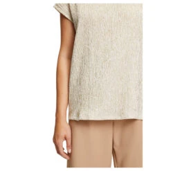 Betty Barclay Damen T-Shirt Pastel Gold Sand -Modebekleidungs Geschäft betty barclay t shirt weiss 9104 ansicht arm