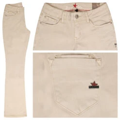 Buena Vista Italy K Bootcut Stretch Twill Baumwollhose Kitt