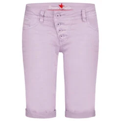Buena Vista Malibu-Short Stretch Twill Baumwollhose Lavender -Modebekleidungs Geschäft buena vista jeans malibu short stretch twill 5027 lavender ansicht vorne