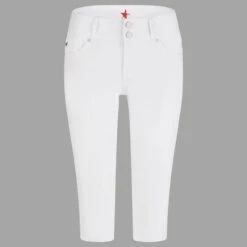 Buena Vista Tummyless-Capri Stretch Twill Baumwollhose White 8 Buena Vista Tummyless-Capri Stretch Twill Baumwollhose White -Modebekleidungs Geschäft buena vista jeans tummyless capri stretch twill 3 4 weiss 032 ansicht vorne