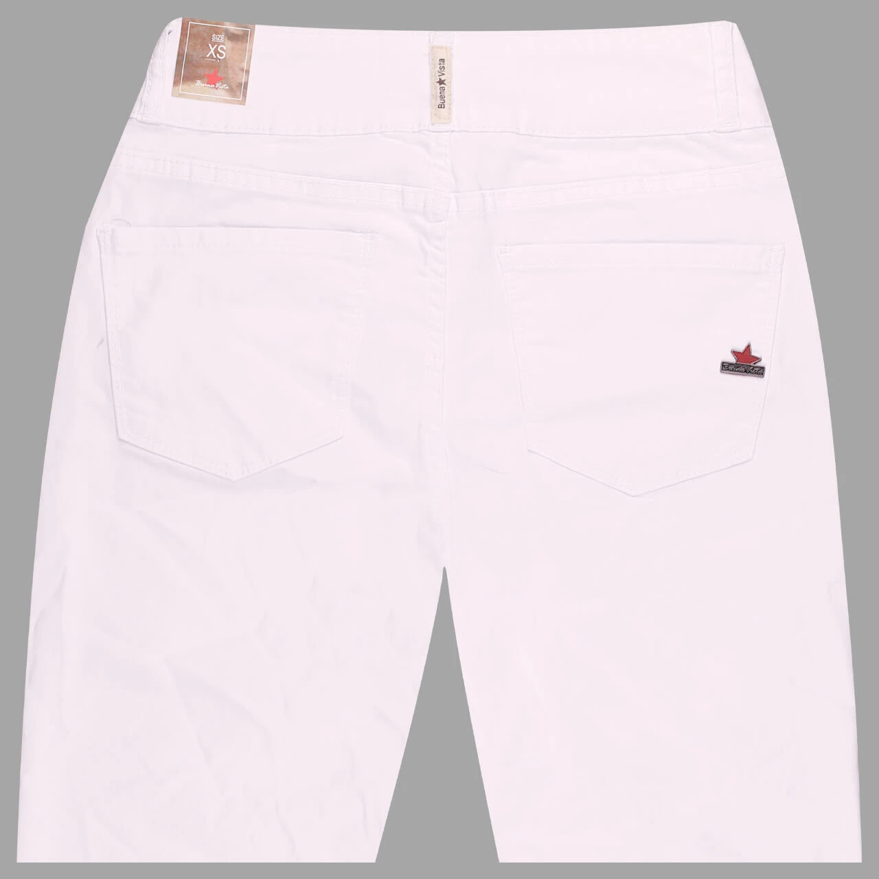 Buena Vista Tummyless-Capri Stretch Twill Baumwollhose White 2 Buena Vista Tummyless-Capri Stretch Twill Baumwollhose White – Bild 2