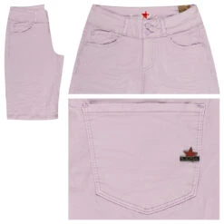 Neue Produkte 23 Buena Vista Tummyless-Short Stretch Twill Baumwollhose Lavender