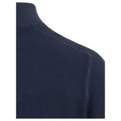 Camel Active Herren Troyer Pullover Night Blue -Modebekleidungs Geschäft camel active 1 1 arm troyer blau 47 detail hinten