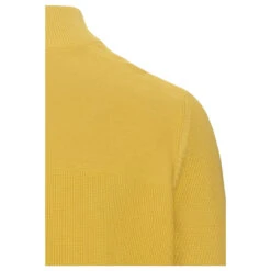 Camel Active Herren Troyer Pullover Lime -Modebekleidungs Geschäft camel active 1 1 arm troyer gelb 47 detail hinten