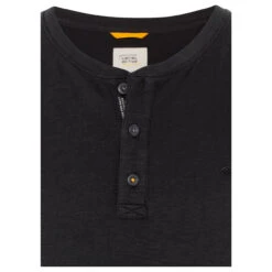 Camel Active Herren T-Shirt Henley Asphalt -Modebekleidungs Geschäft camel active 1 2 arm henley shirt grau 88 detail vorne