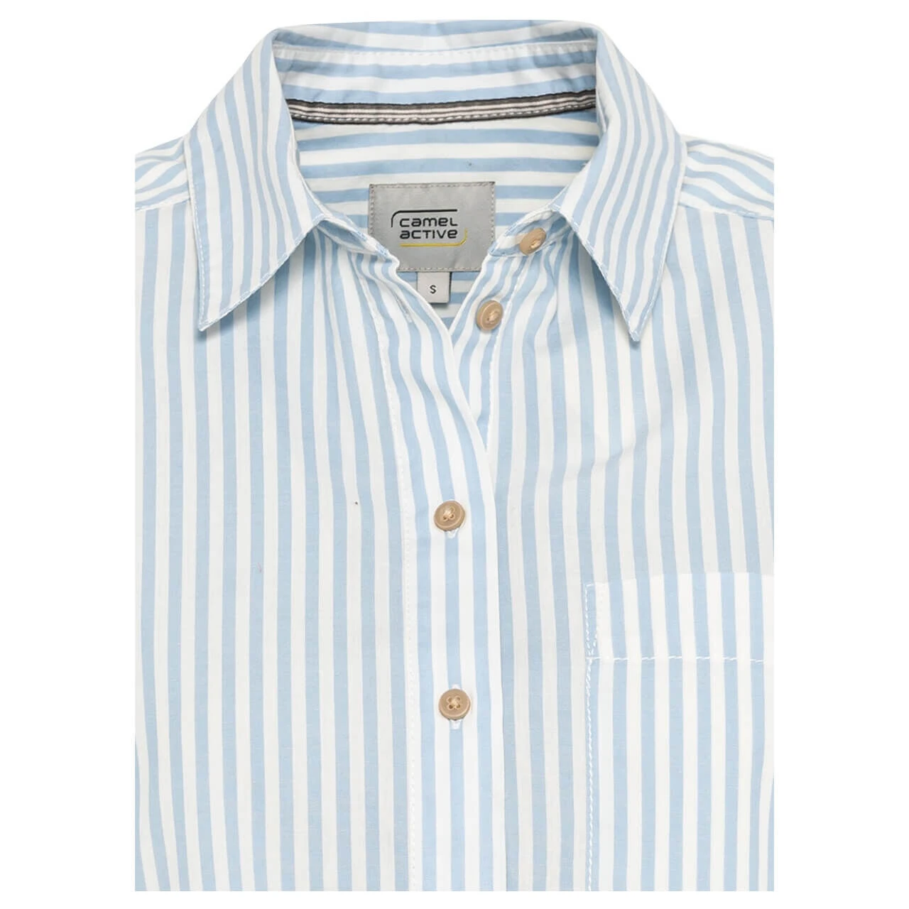 Camel Active Damen Langarm Bluse Light Blue Stripes 3 Camel Active Damen Langarm Bluse Light Blue Stripes – Bild 3