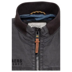 Camel Active Herren Jacke Blouson Asphalt -Modebekleidungs Geschäft camel active blouson jacke grau 88 detail vorne