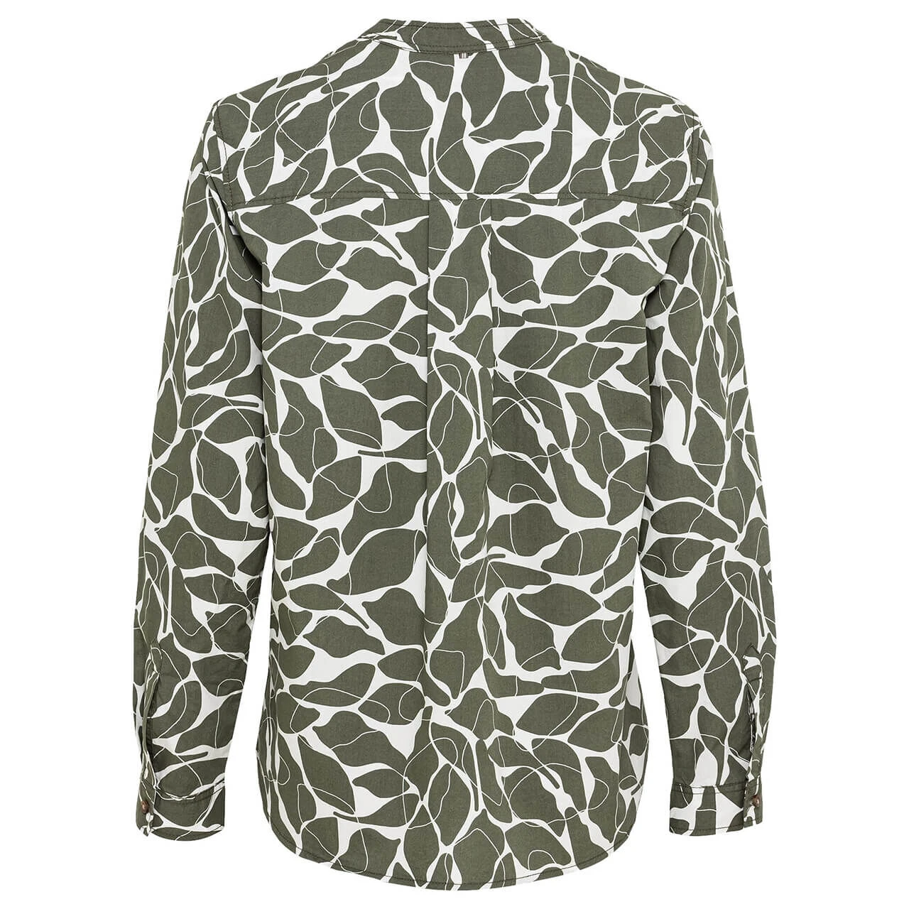 Camel Active Damen Langarm Bluse Olive Printed 2 Camel Active Damen Langarm Bluse Olive Printed – Bild 2