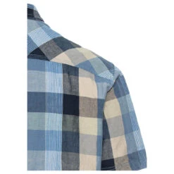 Camel Active Herren 1/2 Arm Hemd Strong Blue Check -Modebekleidungs Geschäft camel active hemd blau 46 detail hinten