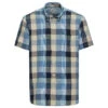 Camel Active Herren 1/2 Arm Hemd Strong Blue Check
