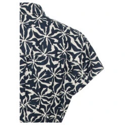 Camel Active Damen Kurzarm Kleid Blue Caramel Check -Modebekleidungs Geschäft camel active hemd blau 90 detail hinten