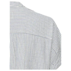 Camel Active Damen Kurzarm Bluse Dark Indigo -Modebekleidungs Geschäft camel active hemdbluse blau 46 detail hinten