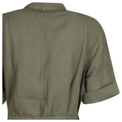 Camel Active Damen Kurzarm Kleid Forest Green -Modebekleidungs Geschäft camel active kleid gruen 32 detail hinten