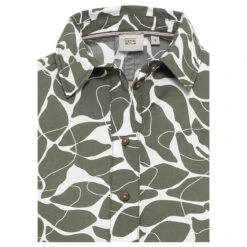 Camel Active Damen Langarm Kleid Olive Printed 6 Camel Active Damen Langarm Kleid Olive Printed -Modebekleidungs Geschäft camel active kleid gruen 92 detail vorne