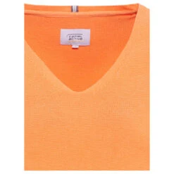 Camel Active Damen Pullover Safran -Modebekleidungs Geschäft camel active knitwear strickpullover orange 64 detail