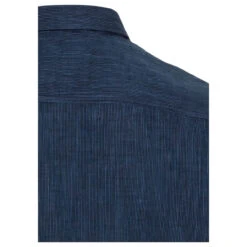 Camel Active Herren 1/2 Arm Hemd Night Blue Allover Stripes -Modebekleidungs Geschäft camel active kurzarm hemd blau 47 detail hinten