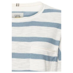 Camel Active Damen 3/4 Arm Shirt Shadow Blue Fantasy -Modebekleidungs Geschäft camel active pullover blau 43 detail vorne