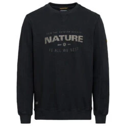 Camel Active Herren Sweatshirt Asphalt Wording