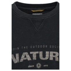 Camel Active Herren Sweatshirt Asphalt Wording -Modebekleidungs Geschäft camel active pullover schwarz 88 detail