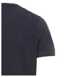 Camel Active Herren T-Shirt Night Blue Melange -Modebekleidungs Geschäft camel active shirt dunkelblau 47 detail aermel hinten