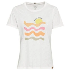 Camel Active Damen T-Shirt White Wave Print