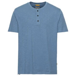 Camel Active Herren T-Shirt Henley Cloudy Blue