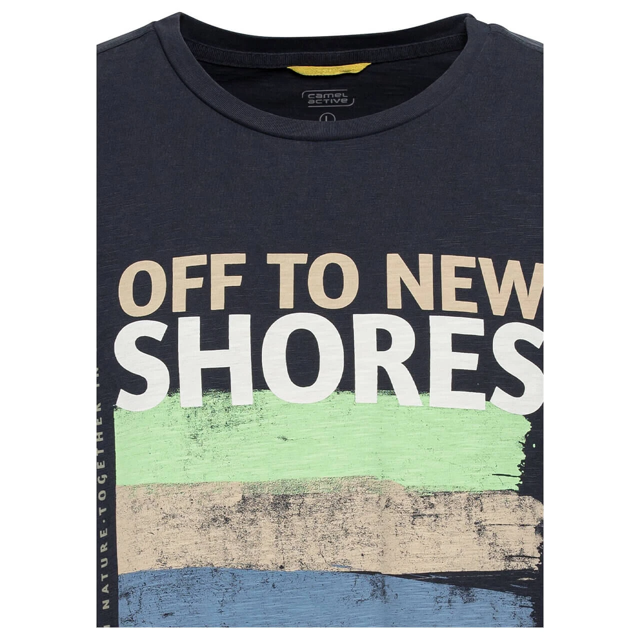 Camel Active Herren T-Shirt Night Blue Nature Print 3 Camel Active Herren T-Shirt Night Blue Nature Print – Bild 3