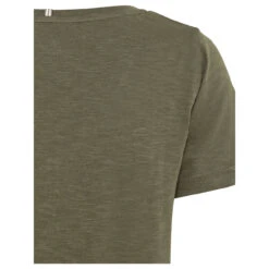 Camel Active Damen T-Shirt Khaki -Modebekleidungs Geschäft camel active t shirt gruen 32 detail hinten
