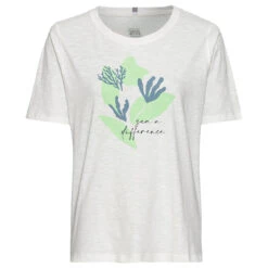 Camel Active Damen T-Shirt White Coral Print