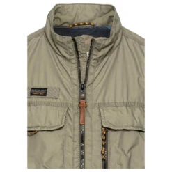 Camel Active Herren Weste Light Khaki -Modebekleidungs Geschäft camel active vest weste gruen 31 detail vorne