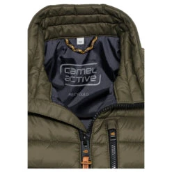 Camel Active Herren Weste Olive -Modebekleidungs Geschäft camel active weste dark green 93 detail2