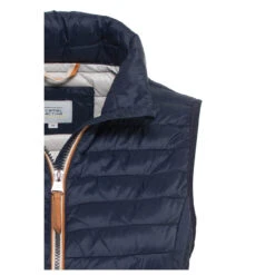 Camel Active Damen Weste Navy -Modebekleidungs Geschäft camel active weste dunkelblau 43 detail kragen vorn