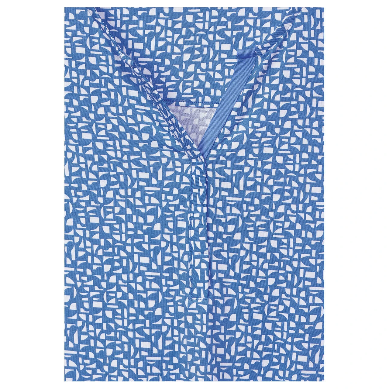 Cecil Damen 3/4 Arm Shirt Minimal Tunic Water Blue 6 Cecil Damen 3/4 Arm Shirt Minimal Tunic Water Blue – Bild 6