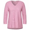 Cecil Damen 3/4 Arm Pullover Structured V-Neck Tender Rose Melange