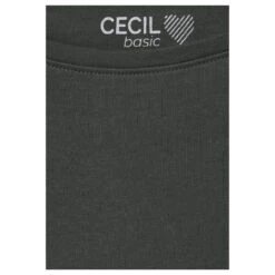 Cecil Damen 3/4 Arm Shirt Basic Boatneck Strong Khaki -Modebekleidungs Geschäft cecil basic boatneck 3 4 arm shirt gruen 15382 detail