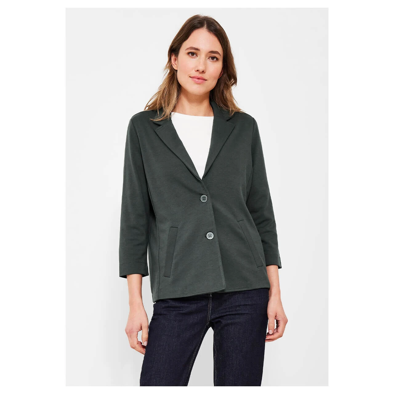 Cecil 3/4 Arm Blazer Easy Khaki 2 Cecil 3/4 Arm Blazer Easy Khaki – Bild 2