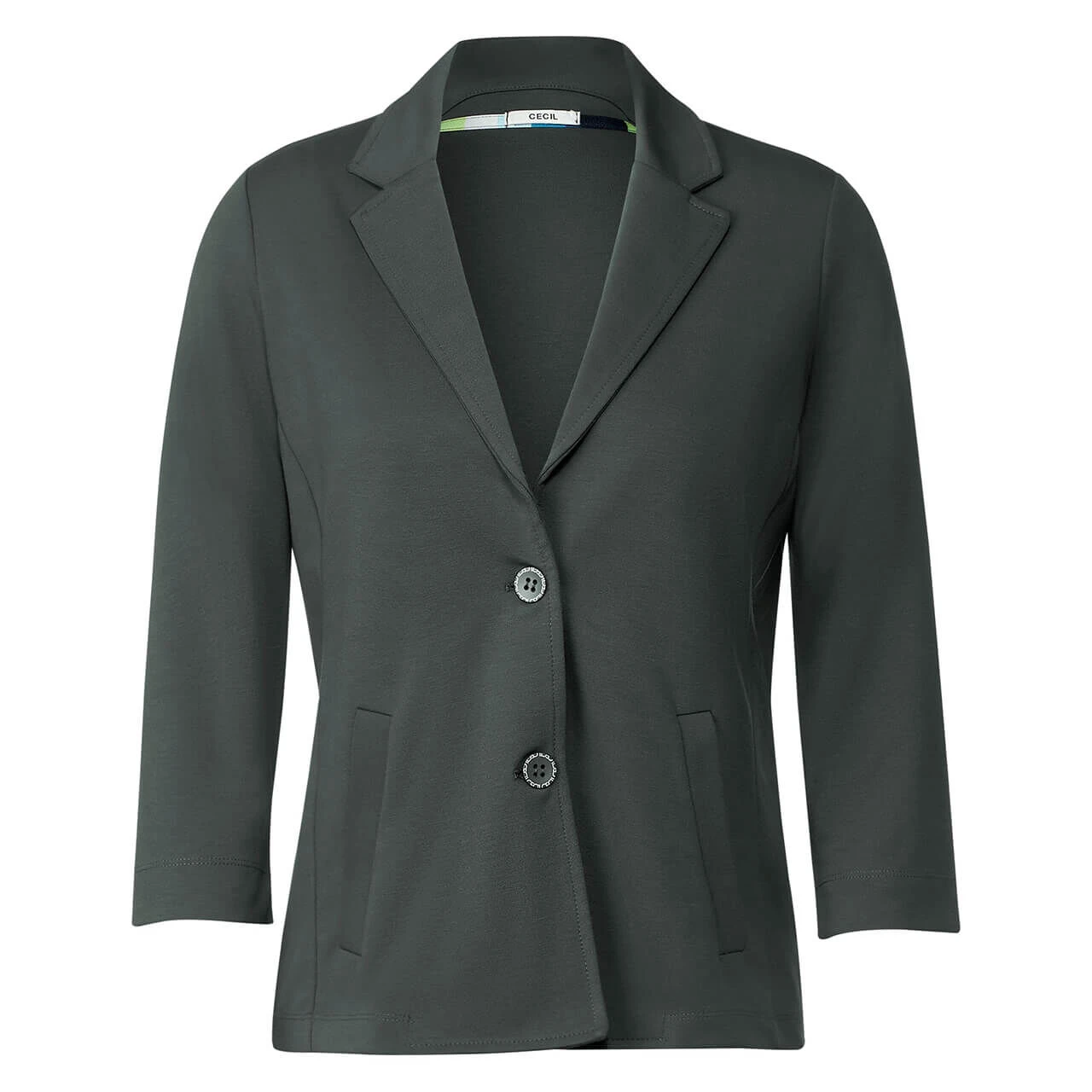 Cecil 3/4 Arm Blazer Easy Khaki 1 Cecil 3/4 Arm Blazer Easy Khaki