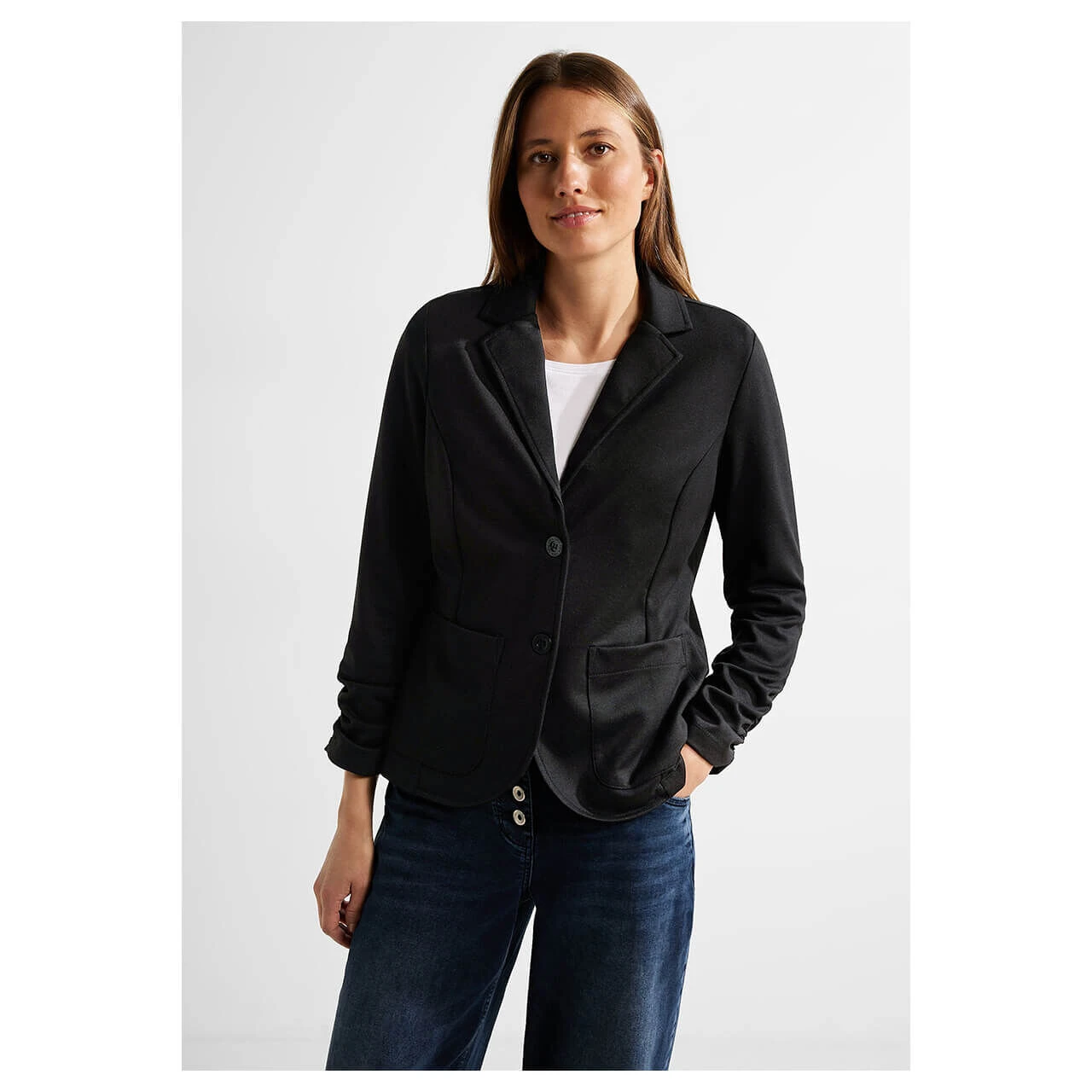 Cecil Damen Sweat Blazer Black 2 Cecil Damen Sweat Blazer Black – Bild 2