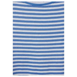 Cecil Damen 3/4 Arm Shirt Boatneck Melange Stripe Water Blue -Modebekleidungs Geschäft cecil boatneck melange stripe blau 25298 detail