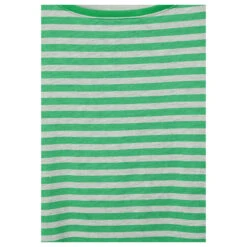 Cecil Damen 3/4 Arm Shirt Boatneck Melange Stripe Celery Green -Modebekleidungs Geschäft cecil boatneck melange stripe gruen 25455 detail